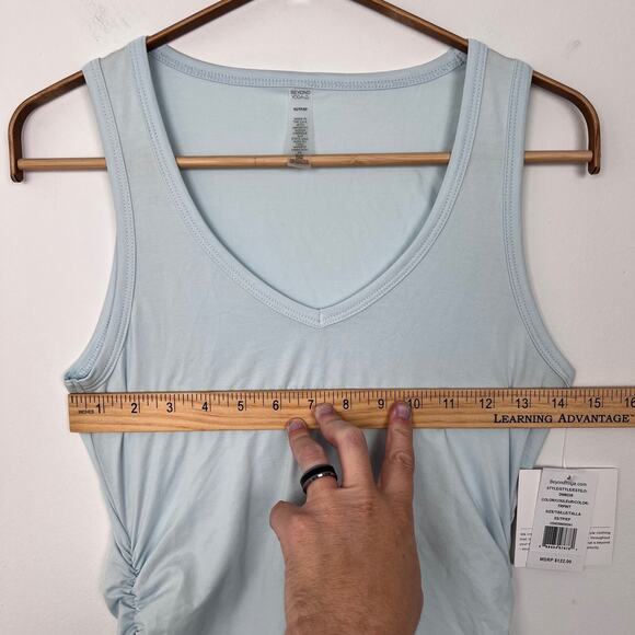 NEW Beyond Yoga Size XS Tall Fit The Mood Dress Baby Blue Bodycon Stretchy - Picture 6 of 9
